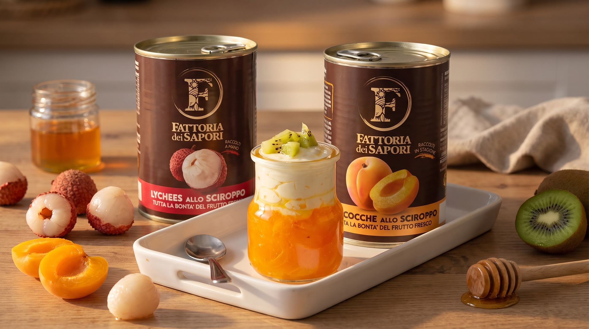 MOUSSE DI LYCHEES AL MIELE