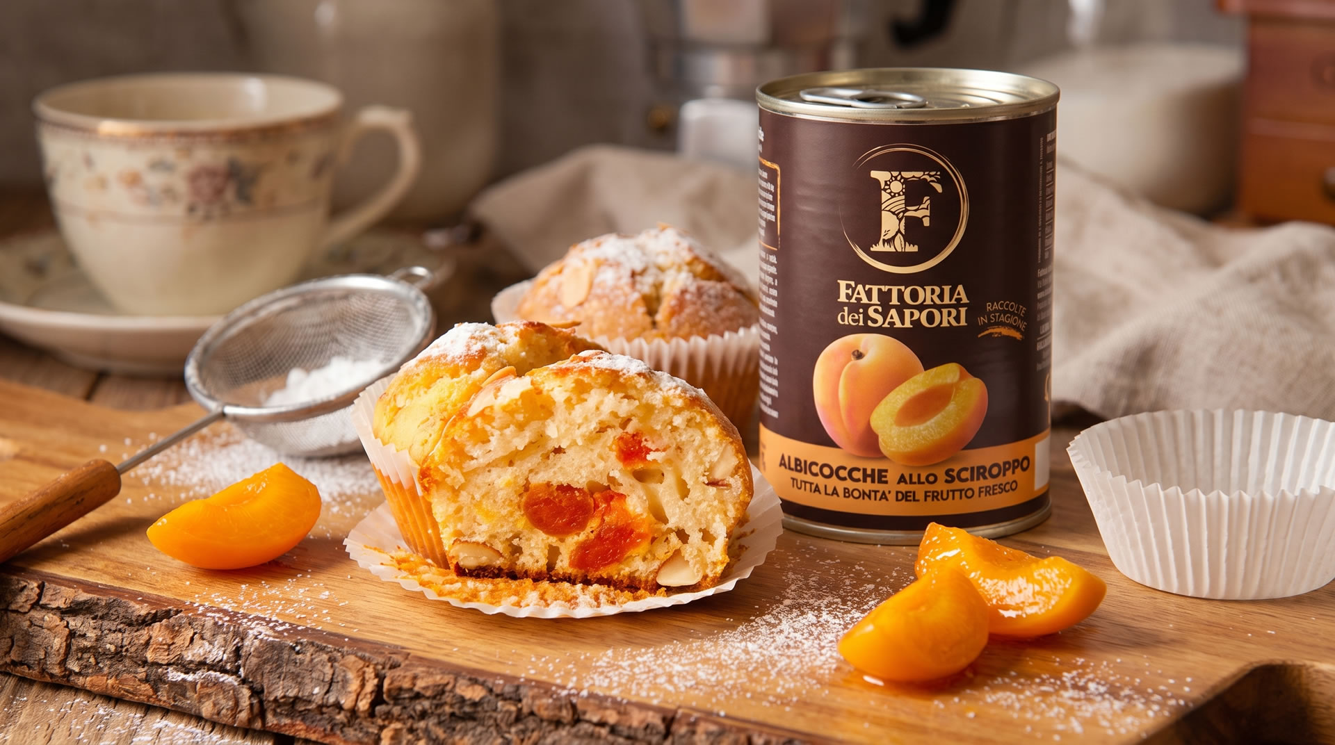 MUFFIN CON ALBICOCCHE