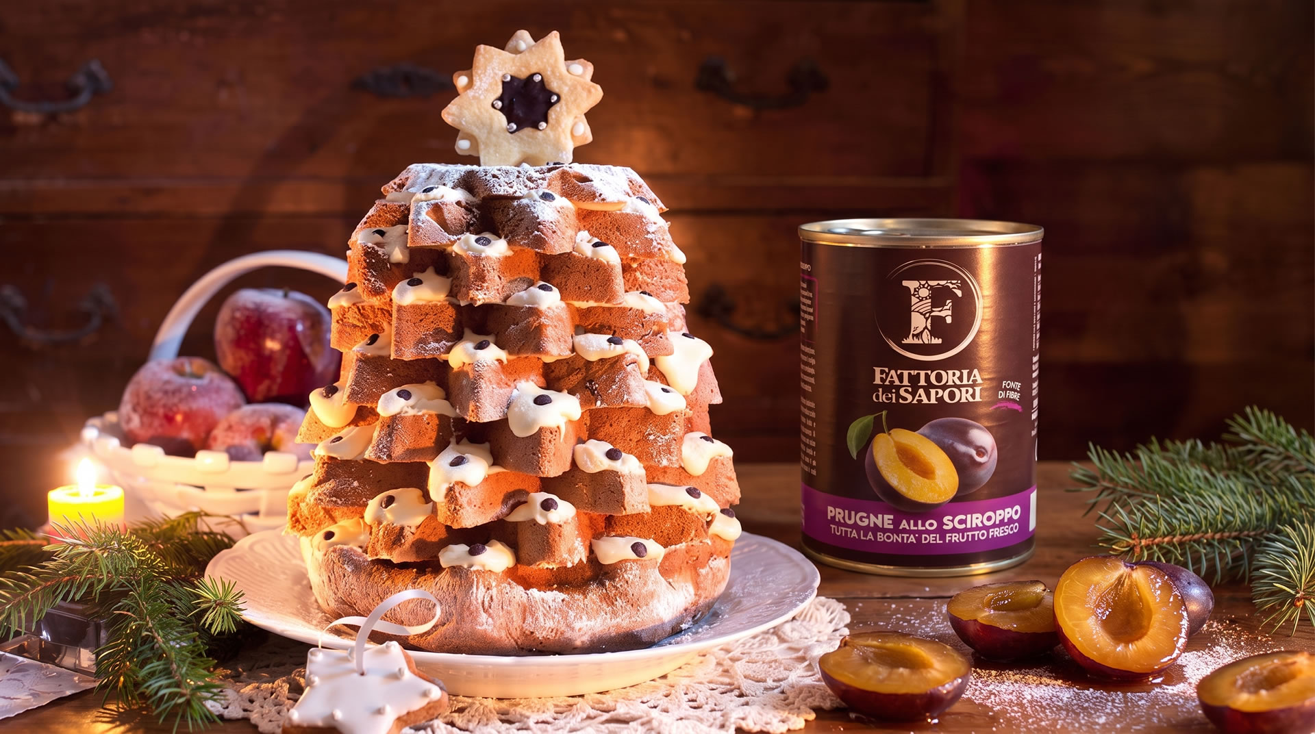 PANDORO CON CREMA AL MASCARPONE E PRUGNE PANDORO CON CREMA AL MASCARPONE E PRUGNE