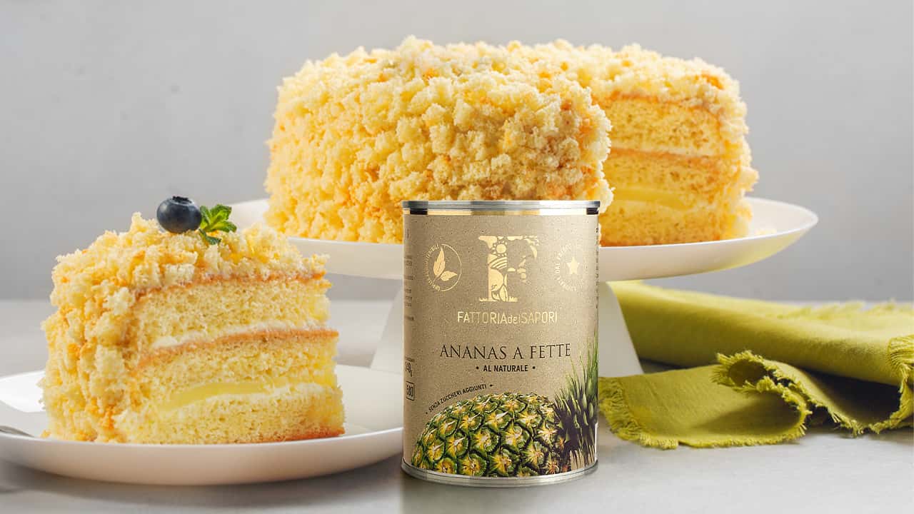 TORTA MIMOSA ALL’ ANANAS