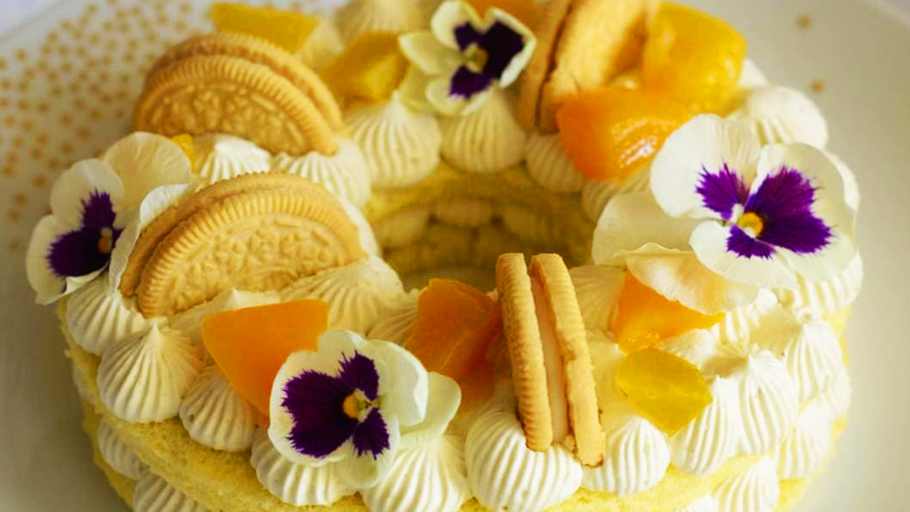 CREAM TART MORBIDA CON PESCHE