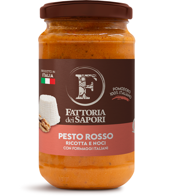 pesto rosso ricotta e noci 180g