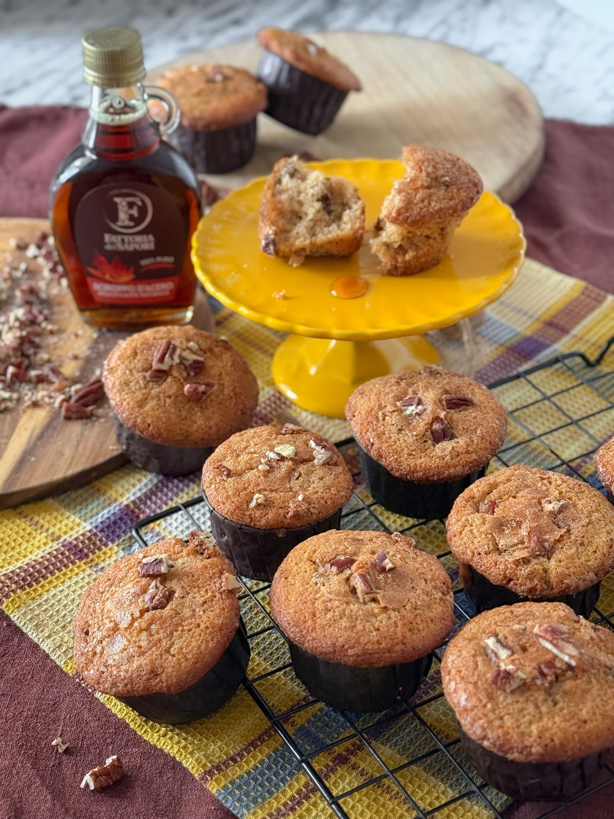 Pecan muffins con sciroppo d’acero-009 Pecan muffins con sciroppo d’acero-009