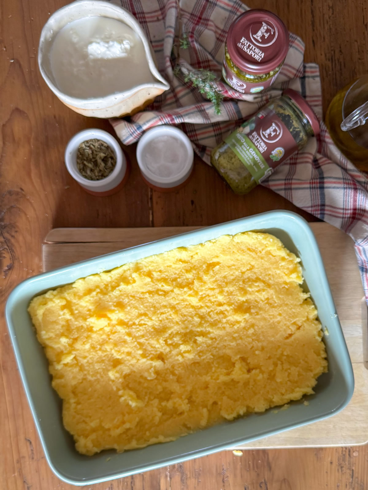 Polenta fritta con pesto stracciatella e pomodorini confit-004 Polenta fritta con pesto stracciatella e pomodorini confit-004