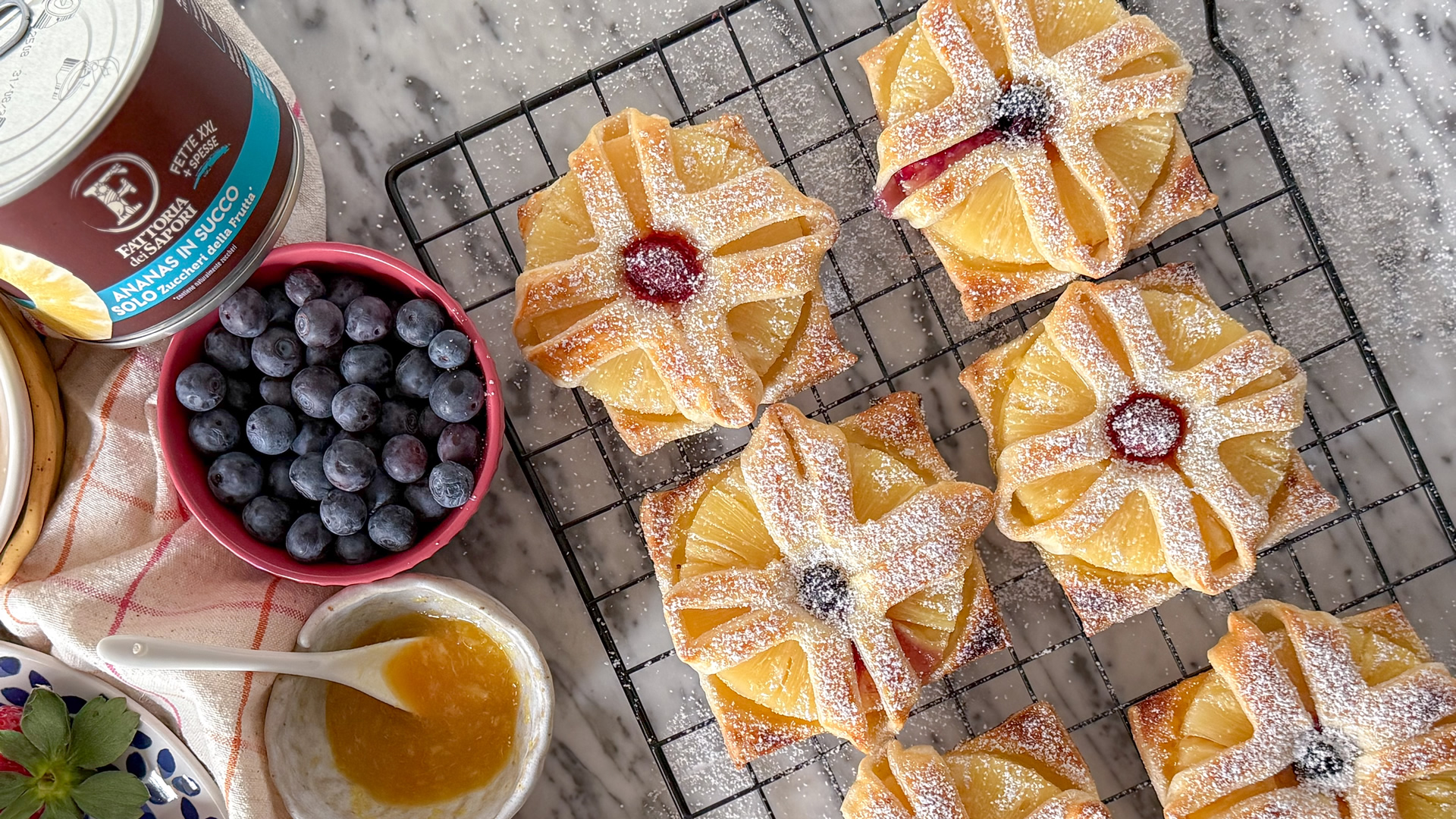 Sfoglie con l’ananas